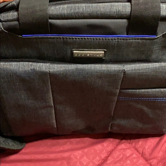 ECO STYLE Black Top Load Checkpoint Laptop Bag - Picture 3 of 7